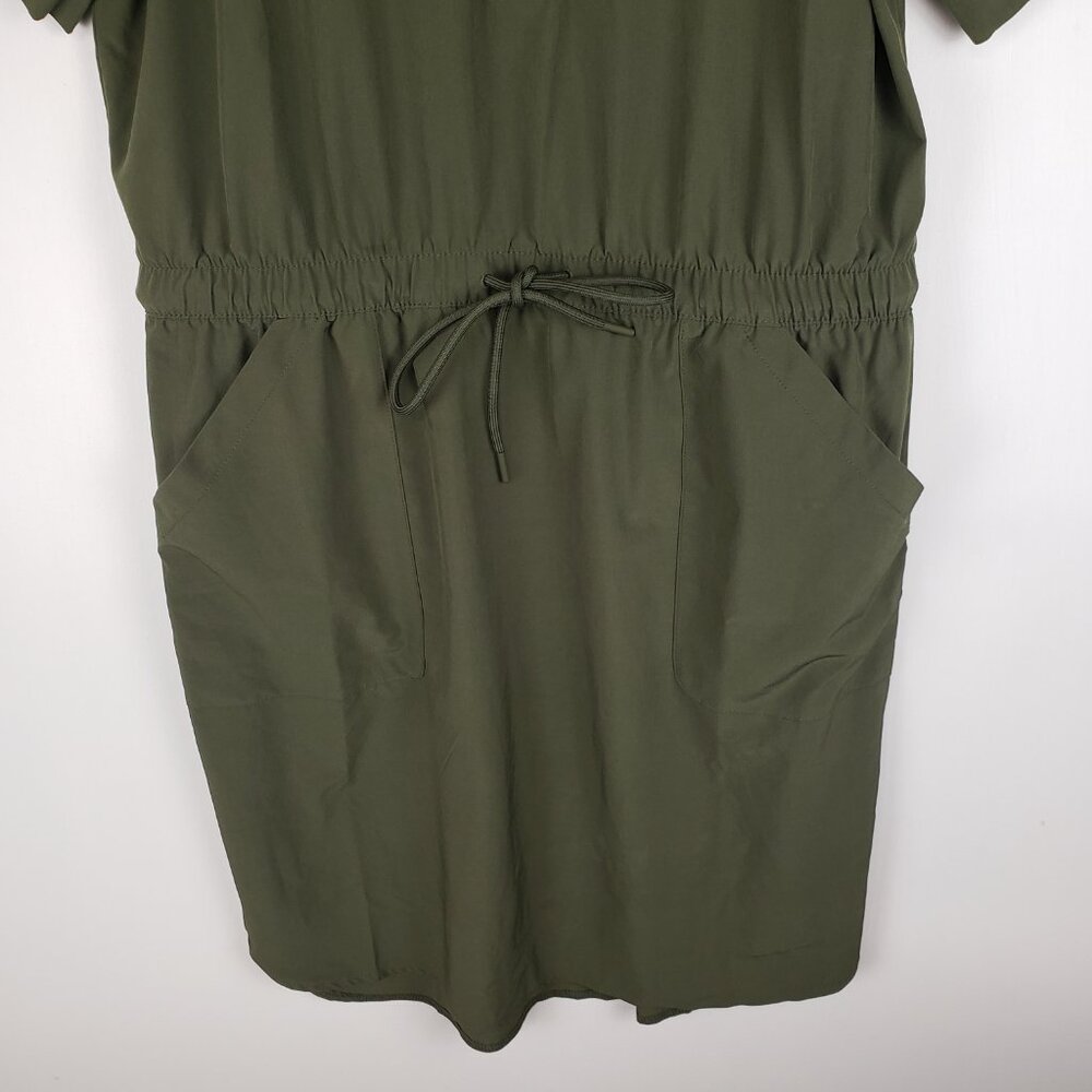 Talbots Lightweight Stretch Stand Collar Dress Ol… - image 4